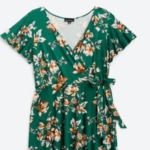 Fortune + Ivy green floral dress from Stitch Fix size 2x